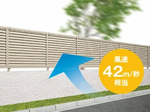安心の耐風性能